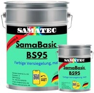Samatec Harzfarbe Bodenbeschichtung Garagenfarbe BS95 Bodenfarbe 2K Epoxidharz inkl.