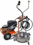 DeTec. Hochdruckreiniger DAEWOO Benzin 15 PS 250 bar mit Fl&auml;chenreiniger 21"...