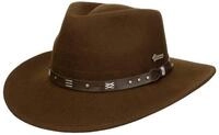 Scippis Filzhut (1-St) Cowboyhut mit Lederband, Made in Ecuador