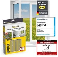 EASYmaxx Insektenschutz-Fensterrahmen Fliegengitter f&uuml;r Fenster mit Magic Click 150
