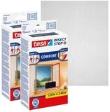 tesa Insektenschutz-Fensterrahmen Insect Stop Comfort Fliegengitter bodentiefe