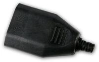 Bachmann Schuko-Stecker Europa-Kupplung Kunststoff schwarz, max. 250V/2,5A