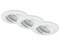 Briloner LED Einbauleuchten weiß 3er-Set 3xLED-Modul/5W (7209-036)