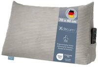 XDREAM R&uuml;ckenkissen ergonomisches Keilkissen f&uuml;r Bett und Sofa, 1-tlg., als