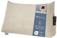 XDREAM R&uuml;ckenkissen ergonomisches Keilkissen f&uuml;r Bett und Sofa, 1-tlg., als