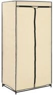 vidaXL Kleiderschrank NA Kleiderschrank Stoffschrank Faltschrank Creme...