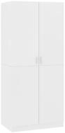 vidaXL Kleiderschrank NA Kleiderschrank Wei&szlig; 80x52x180 cm Spanplatte