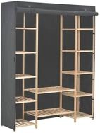 vidaXL Stoffschrank Kleiderschrank Grau 135 x 40 x 170 cm Stoff (1-St)