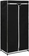 vidaXL Kleiderschrank NA Kleiderschrank Stoffschrank Schwarz 75x50x160 cm