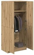 vidaXL Kleiderschrank NA Kleiderschrank Artisan-Eiche 80x52x180 cm Spanplatte