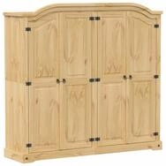 vidaXL Kleiderschrank Kleiderschrank Corona 194x52x186 cm Massivholz Kiefer...