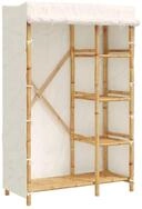 vidaXL Kleiderschrank Kleiderschrank 110x45x170 cm Bambus (1-St)