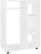 vidaXL Kleiderschrank Mehrzweckschrank Wei&szlig; 80x40x110 cm Holzwerkstoff
