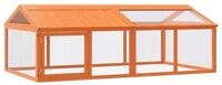 vidaXL Freigehege, Freilaufgehege Braun 200x112,5x74 cm Massivholz Kiefer