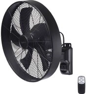 Sygonix Bodenventilator Wandventilator 50 W (x H) 45 cm x 45.5 cm Schwarz mit
