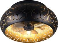 Reality Leuchten Deckenleuchte BIDAR mit Ventilator, Deckenventilator mit Licht inkl