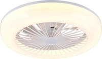 Reality Leuchten LED Deckenleuchte MORA mit Ventilator, Deckenventilator mit Licht