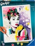 Ravensburger Malen nach Zahlen CreArt, Audrey Hepburn, f&uuml;r Erwachsene, Made in