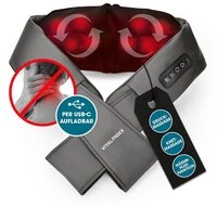 VITALmaxx Shiatsu-Massageger&auml;t Nackenmassageger&auml;t USB-C 7,4V, Massageger&auml;t...
