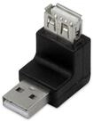 Goobay GOOBAY USB-A-Stecker auf USB-A-Buchse, gewinkelt, 90&deg; oben USB-Adapter