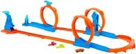 Hot Wheels Autorennbahn Track Creator Dreifacher Looping, inkl. 1 Spielzeugauto