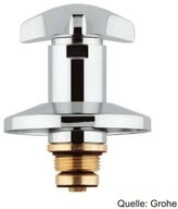 Grohe Badarmatur GROHE Oberteil 3/4" f&uuml;r UP-Ventile Markierung blau, verchromt