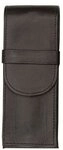 Alassio&reg; Federtasche Stifteetui 15x6,3cm f&uuml;r 3 Stifte Leder schwarz