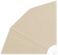 vidaXL Balkonsichtschutz Balkon Sichtschutz 140 x 140 cm Polyester Beige (1-St)