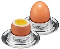 GEFU Eierbecher Eierbecher OVO 2 Tlg Eier Becher Set Edelstahl Ddr