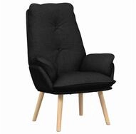 vidaXL Sessel Sessel Schwarz 69 x 74 x 93 cm Stoff und Sperrholz (1-St)