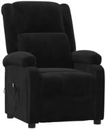 vidaXL Sessel Relaxsessel Elektrisch Schwarz Samt (1-St)