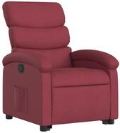 vidaXL Sessel Relaxsessel mit Aufstehhilfe Weinrot Stoff (1-St)