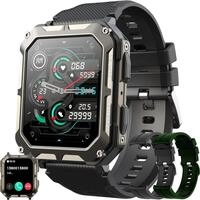 SGDDFIT Smartwatch (4,5 cm, android ios), Smartwatch Herren mit 1.81" HD Display,