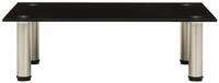 vidaXL TV-Schrank TV-Tisch 60x35x17 cm Schwarz Hartglas