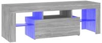 vidaXL TV-Schrank NA TV-Schrank mit LED Leuchten Grau Sonoma 120x35x40 cm
