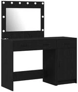 vidaXL Schminktisch Schminktisch 2 stk. Schwarz 40 x 41 x 75 cm Holzwerkstoff...
