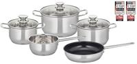Elo Topf-Set Elo Therm Topfset 5-teilig, Edelstahl (Set, 8-tlg), Volumenskala