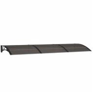 vidaXL Vordach 300 x 100 cm T&uuml;rvordach Schwarz 300x100 cm Polycarbonat Haust&uuml;r