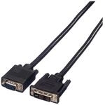 VALUE DVI-VGA Kabel, DVI (12+5) ST - VGA ST Audio- & Video-Kabel, HD D-Sub 15-polig