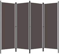 vidaXL Raumteiler, 4-tlg. Paravent Anthrazit 200x180 cm