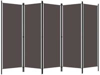 vidaXL Raumteiler, 5-tlg. Paravent Anthrazit 250x180 cm