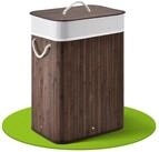 Juskys W&auml;schekorb Curly 72 L, 72 l, mit Tragegriffe, Deckel, W&auml;schesack...