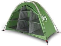 vidaXL Kuppelzelt Camping-Organizer-Zelt 9 F&auml;cher Gr&uuml;n Wasserdicht, (1 tlg)