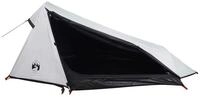 vidaXL Tunnelzelt Tunnel-Campingzelt 1 Person Wei&szlig; Verdunkelt Wasserdicht, (1...