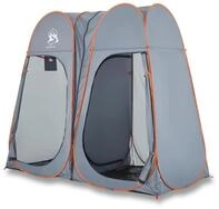 vidaXL Faltzelt Sichtschutzzelt Grau und Orange Pop-Up Wasserdicht, (1 tlg)