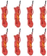 vidaXL Abspannleine Zeltleinen mit Seilspannern 8 Stk. Reflektierend 4 m 4 mm...
