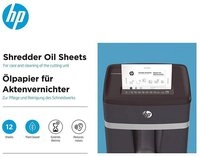 Go Europe Aktenvernichter &Ouml;l-Bl&auml;tter, 12 Blatt &Ouml;lpapier f&uuml;r Shredder,