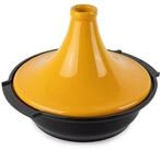 PEUGEOT Auflaufform Tagine ATLAS 30cm Safrangelb Dampfgarer Aluminium Keramik