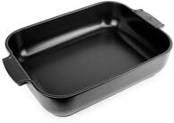 PEUGEOT Auflaufform APPOLIA 40cm Keramik Rechteckig Satinschwarz Backf