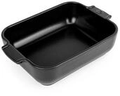PEUGEOT Auflaufform APPOLIA Keramik 25cm Rechteckig Satin Schwarz, Keramik,...